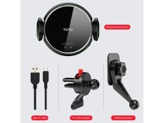 پایه نگهدارنده هوشمند و شارژر توتودیزاین Totu Installer CACW-040 Wireless Charger Car Mount