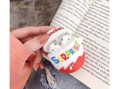 خرید کاور محافظ ایرپاد طرح تخم مرغ Egg Silicone Case Apple Airpods