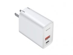 آداپتور فست شارژ 30 وات بیسوس Baseus BS-EU905 USB-C/USB-A Quick Travel Charger