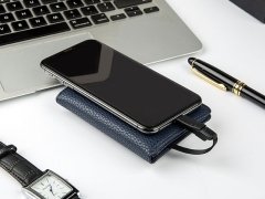 پاور بانک و کیف چرمی Zhuse 4000mAh Power Bank and Card Holder 2in1 -Zhuse ZS-PB-013