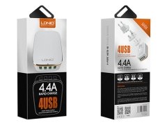 شارژر دیواری 4 پورت الدنیو LDNIO A4404 4USB Charger