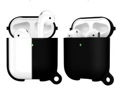 کاور سیلیکونی طرح چرم ایرپاد Airpods 1/2 Leather Silicone Hang Case