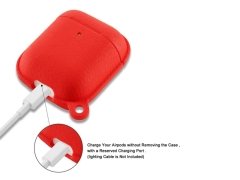 کاور سیلیکونی طرح چرم ایرپاد Airpods 1/2 Leather Silicone Hang Case