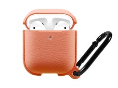 کاور سیلیکونی طرح چرم ایرپاد Airpods 1/2 Leather Silicone Hang Case