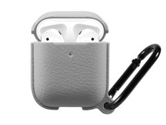 کاور سیلیکونی طرح چرم ایرپاد Airpods 1/2 Leather Silicone Hang Case