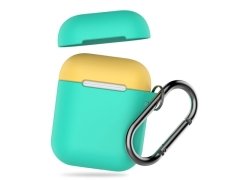 کاور سیلیکونی دو درب قلاب دار ایرپاد AHAStyle Ultra Airpods Case