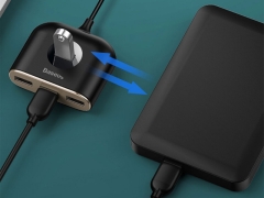 هاب یو اس بی بیسوس BASEUS SQUARE ROUND 4 in 1 USB HUB Adapter