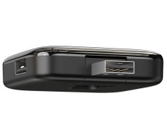هاب یو اس بی بیسوس مدل Baseus Fully folded portable 4-in-1 HUB (USB2.0 to USB2.0x4 with power supply) Black دارای کانکتور یو اس بی با قابلیت تغییر جهت
