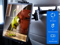 پایه نگهدارنده موبایل و تبلت صندلی عقب خودرو راک Rock Universal retractable car headrest mount