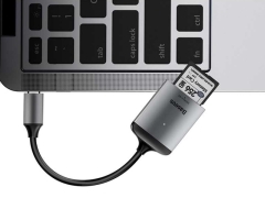 هاب آداپتور تایپ سی به کارتخوان بیسوس مدل BASEUS Enjoy Series Type-C to SD/TF Card Reader Hub Adapter مناسب مک بوک