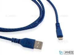 کابل شارژ و انتقال داده لایتنینگ پولو Polo Callan Kevlar Lightning Cable 1.5m