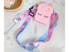 کیف سیلیکونی کوچک رودوشی طرح اسب تک شاخ ستاره دار Unicorn Little Bag