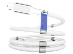 کابل شارژ 90 سانتی متری لایتنینگ راک مدل ROCK Magnetic Silicon Lightning Charge