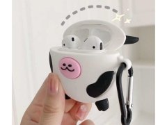 کاور محافظ سیلیکونی ایرپاد طرح گاو Cow Silicone Case Apple Airpods