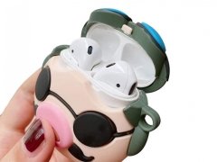 کاور محافظ سیلیکونی ایرپاد طرح خوک خلبان Pilot Pig Silicone Case Apple Airpods