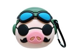 کاور محافظ سیلیکونی ایرپاد طرح خوک خلبان Pilot Pig Silicone Case Apple Airpods