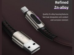 کابل شارژ و انتقال داده 1.2متری 3 در 1 راک ROCK M8 Zn-alloy 3 in 1 Charging Cable 1.2M کانکتور ها از جنس آلیاژ روی