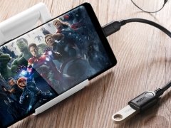 مبدل میکرو یو اس بی به یو اس بی 11 سانتی متری راک ROCK Micro USB  to USB 2.0 Adapter دارای کیفیت ساخت بالا