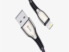کابل شارژ و انتقال داده لایتنینگ دایوی Divi P452-12 Ultra Rugged Lightning Cable 1.2m