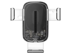 هولدر موبایل به همراه شارژ بیسیم بیسوس مدل BASEUS Explore Wireless Charger Gravity car mount دارای کیفیت ساخت بالا
