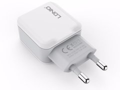شارژر دیواری دو پورت الدنیو LDNIO Dual USB Home/Travel Charger A2202 قابلیت شارژ اندروید و آی او اس