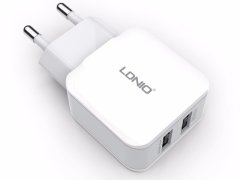 خرید شارژر دیواری دو پورت الدنیو LDNIO Dual USB Home/Travel Charger A2202