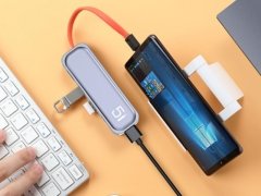 هاب چندکاره تایپ سی راک Rock TR04 Multifunctional Extension Hub Adapter