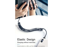 کابل شارژ و انتقال داده 1.8 متری فنری تایپ سی مک دودو MCDODO Data Coiled Cable Type-C 1.8M CA-642 دارای بدنه فنری