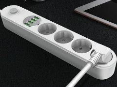 چند راهی 4 سوکت و 4 یو اس بی الدنیو LDNIO SE4432 Power Socket