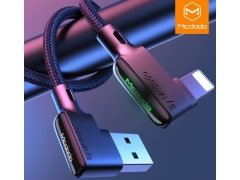 کابل شارژ سریع و انتقال داده لایتنینگ مک دودو Mcdodo CA-751 90Degree Lightning Cable 1.2M دارای طراحی 90 درجه