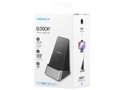 استند شارژر وایرلس سریع مومکس Momax Q.DOCK 3 UD15 Fast Wireless Charger