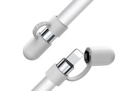 نگهدارنده قلم اپل بیسوس baseus Apple Pencil Silicone holder دارای محافظ سیلیکونی از درگاه شارژ
