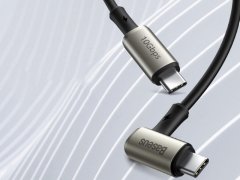 کابل شارژ سریع و انتقال داده تایپ سی به تایپ سی بیسوس Baseus Hammer Cable Type-c PD 1.5M دارای کانکتورهایی از جنس آلیاژ روی