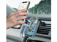پایه نگهدارنده و شارژر وایرلس بیسوس Baseus Rock-Solid Vehicle Mounted Holder Wireless Charger