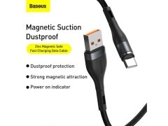 کابل شارژ آهنربایی تایپ سی بیسوس Baseus Zinc Magnetic Type-C Cable 3A 1m