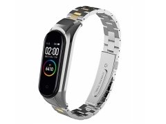 بند فلزی براق اسپرت شیائومی می بند ۵  Xiaomi Mi Band 5 Metalic Sport Metal Strap