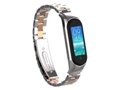 بند فلزی براق اسپرت شیائومی می بند ۵  Xiaomi Mi Band 5 Metalic Sport Metal Strap
