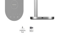 چراغ مطالعه و شارژر وایرلس Momax Q.LED Desk lamp & Wireless Charger 10W