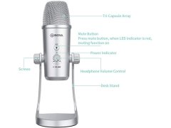 میکروفون کاندنسر بویا Boya BY-PM700SP USB Microphone