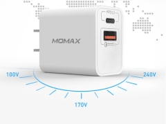 شارژر دیواری سریع دو پورت مومکس Momax UM13CN OnePlug PD QC3.0 Charger 20W