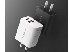 شارژر دیواری سریع دو پورت مومکس Momax UM13CN OnePlug PD QC3.0 Charger 20W