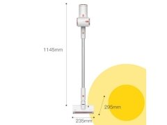 جارو دستی بیسیم دیرما Deerma VC25 Wireless Vacuum Cleaner دارای ابعاد مطلوب