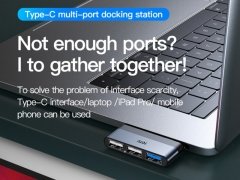 مبدل تایپ سی به یو اس بی توتو Totu FGCR-011 Linglong Type-C To USB2.0+USB3.0 Docking Station