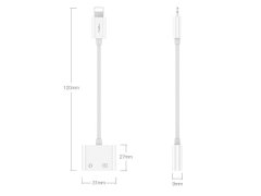 مبدل لایتنینگ به لایتنینگ و صدا توتو Totu EAUC-18 Glory Lightning to Lighting + 3.5mm Audio Converter