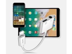 مبدل لایتنینگ به لایتنینگ و صدا توتو Totu EAUC-18 Glory Lightning to Lighting + 3.5mm Audio Converter