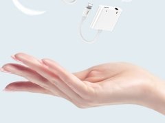 مبدل لایتنینگ به لایتنینگ و صدا توتو Totu EAUC-25 Glory IP to 3.5/ip Audio Charging Adapter