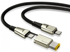 کابل دو سر تایپ سی به دی سی بیسوس Baseus Flash one for two Fast Charge Cable 100W 2m