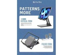 پایه نگهدارنده رومیزی تبلت باوین Bavin PS-11 Dual Tube Floding Stand