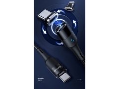 کابل آهنربایی تایپ سی به لایتنینگ+تایپ سی سریع یوسامز Usams US-SJ495 U66 Type-C to Lightning+Type-C Cable 1.2m