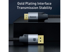 کابل دیسپلی پورت به اچ دی ام آی بیسوس Baseus DisplayPort Male to HDMI Male Cable 2m